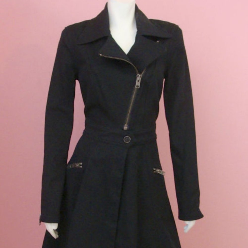 Betsey Johnson Twill Trench Sailor Coat Runway 2